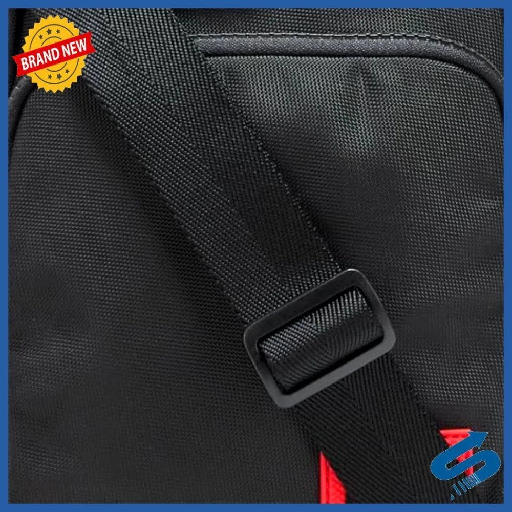 Small Black Crossbody Bag with Front Pocket, Adjustable Strap, Zipper Closure